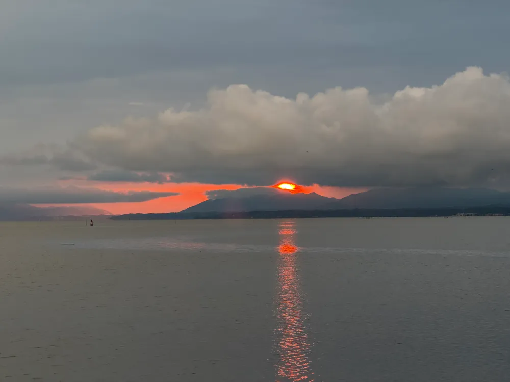 宍道湖の夕焼け